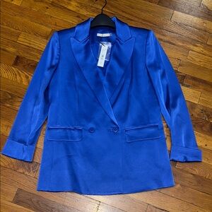 Alice + Olivia blue blazer